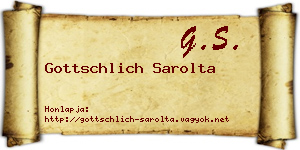 Gottschlich Sarolta névjegykártya