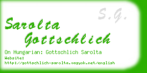 sarolta gottschlich business card